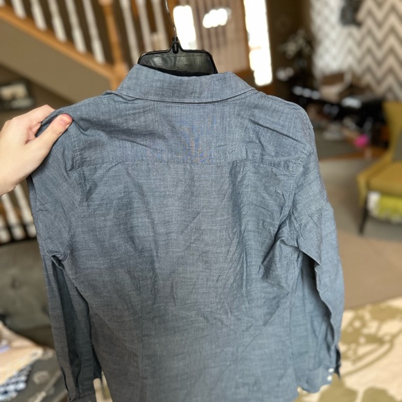Denim Button Down Top - Picture 4 of 4